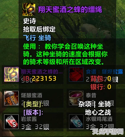 魔兽世界珍稀宠物揭秘，翔天蜜酒蜂获取全攻略