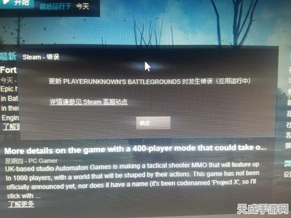 绝地求生更新报错？详解快速修复攻略，重返战场！