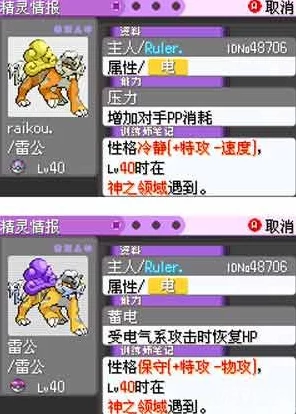口袋妖怪漆黑魅影，揭秘雷公捕捉全攻略与隐藏路线