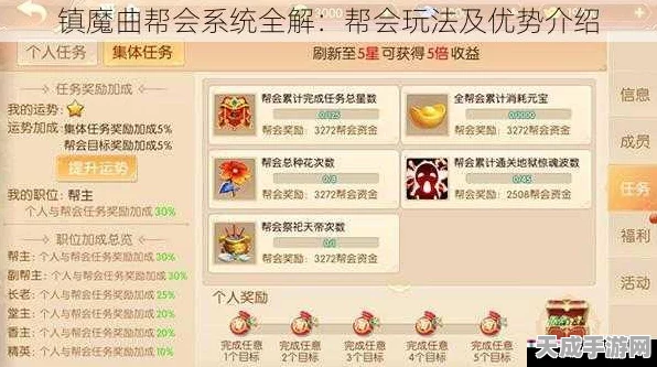 镇魔曲手游，深度解析公会系统，携手战友共闯魔幻世界