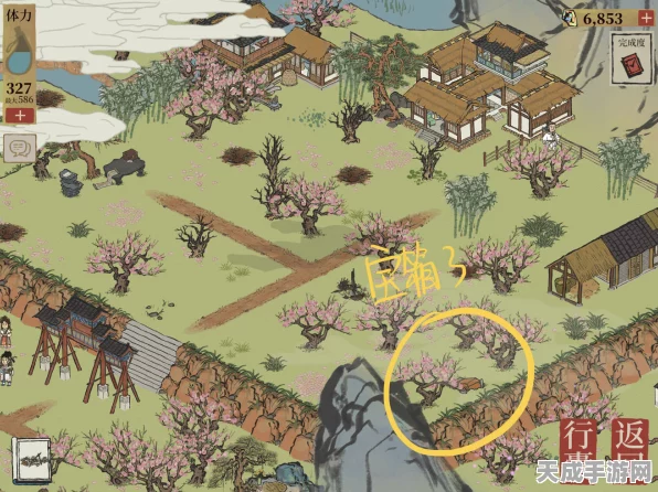 江南百景图桃花坞探秘全攻略，宝箱、钥匙与废墟位置一网打尽