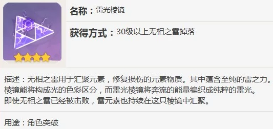 原神雷光棱镜获取秘籍，珍稀材料解锁的隐藏赛道与技巧大揭秘
