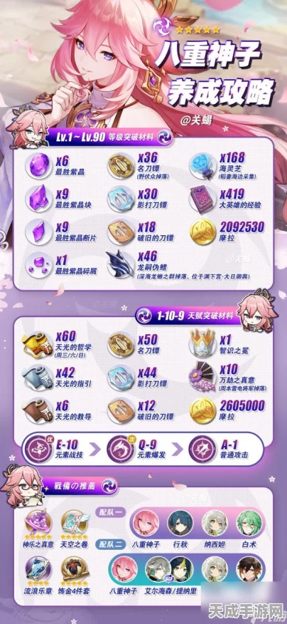 原神八重神子突破必备！海灵芝高效采集路线全揭秘