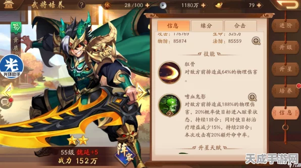 手游资讯，少年三国志2武将色彩盛宴，揭秘颜色排名与等级划分