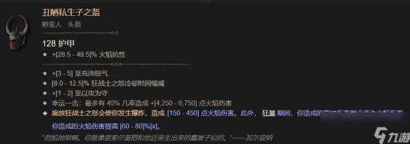 暗黑4传奇装备揭秘，丑陋私生子之盔属性深度解析与实战应用
