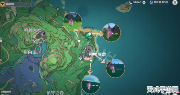 原神绯樱绣球采集全攻略，揭秘高效路线与采集技巧