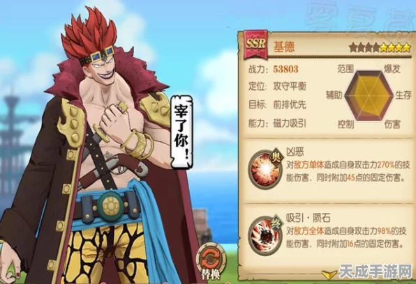 航海王燃烧意志，基德阵容搭配攻略，打造无敌海盗团！