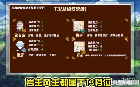 原神角色定位全解析，探索多元战斗策略