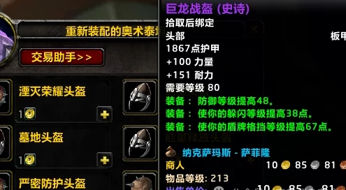 魔兽世界WLK怀旧服，防骑毕业装备全解析，打造无敌坦克！