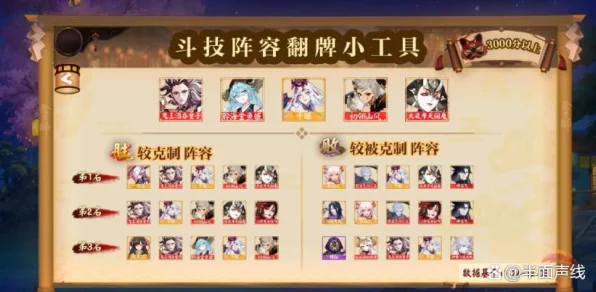 阴阳师斗技3000分以下突破秘籍，顶尖阵容搭配与实战策略揭秘