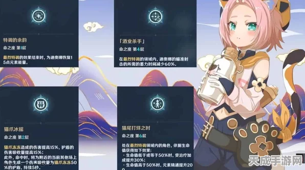 探秘原神，迪奥娜命之座对战斗力的影响深度剖析