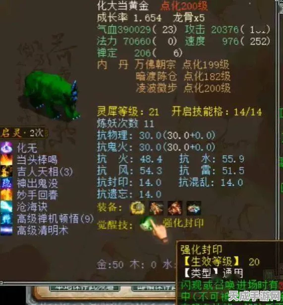 大话西游2深度攻略，召唤兽灵犀加点全解析，打造最强战斗伙伴