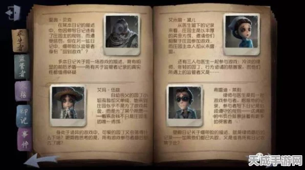 探秘第五人格，解锁游戏角色全阵容，揭秘背后故事