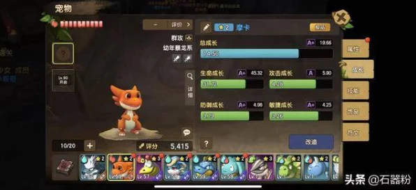 石器时代手游，顶尖宠物选择攻略，揭秘宠物战力排行！