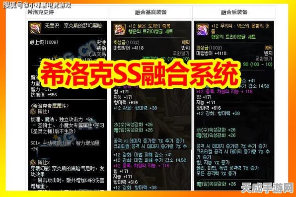 DNF玩家必看，揭秘希洛克装备融合全攻略，解锁顶级战力！
