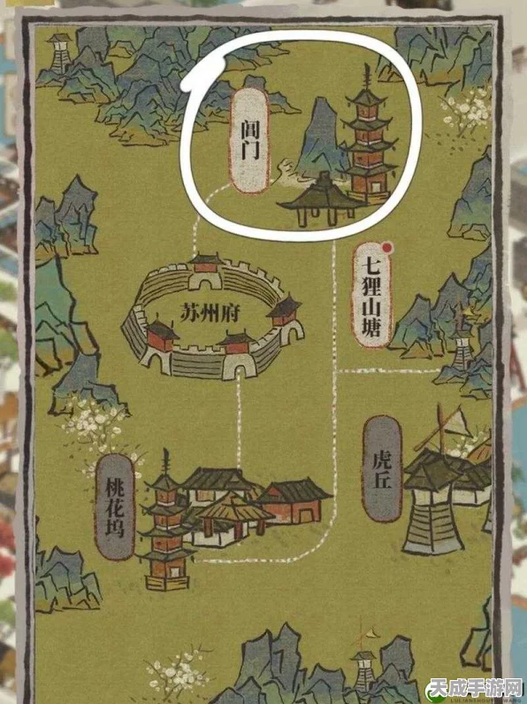 江南百景图阊门探秘，宝箱钥匙位置全揭秘，助你轻松解锁珍稀奖励
