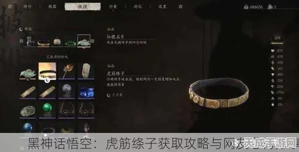 黑神话，悟空虎筋绦子寻觅记，详尽获取攻略与游戏新动向