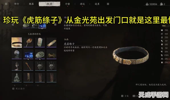 黑神话，悟空虎筋绦子寻觅记，详尽获取攻略与游戏新动向