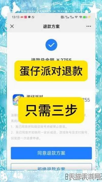 蛋仔派对退款攻略，揭秘申请成功率及高效退款技巧