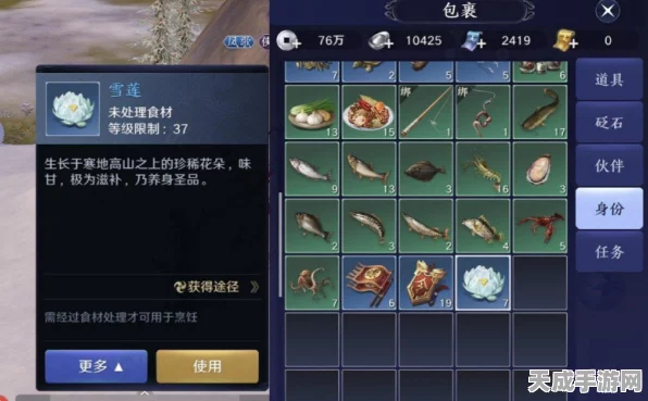 天涯明月刀手游，揭秘雪莲寻觅之旅与采集秘籍