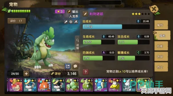 石器时代起源揭秘，绿人龙利彼诺奇幻属性全解析及图鉴盛宴