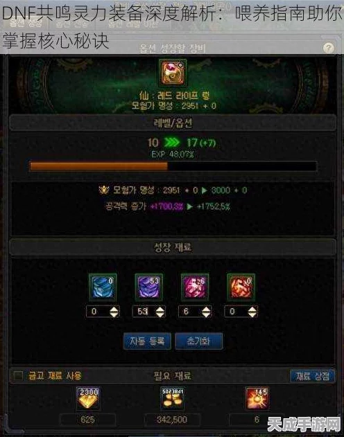 DNF灵悉之心终极对决，深度剖析，解锁你的专属战斗神器！