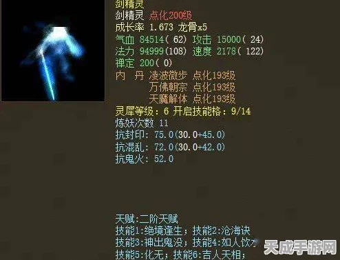 大话西游2，剑指苍穹，男角色携剑精灵必备技能全解析