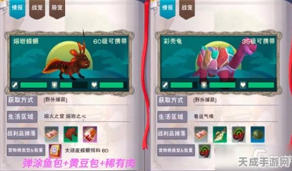 揭秘创造与魔法熔岩蝾螈饲料配方，打造专属神兽的秘诀