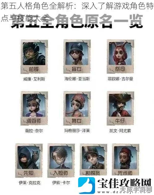 深度解析！第五人格阵营角色全揭秘，策略对抗新篇章