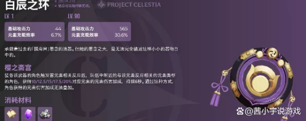 原神深度解析，白辰之环90级突破材料全揭秘