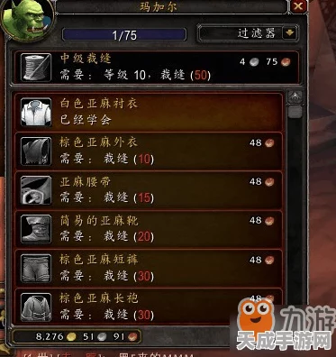 魔兽世界怀旧服，裁缝大师秘籍！解锁全配方攻略大放送