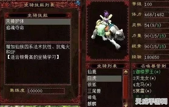 大话西游2深度解析，五坐骑技能搭配攻略，打造最强战斗伙伴！