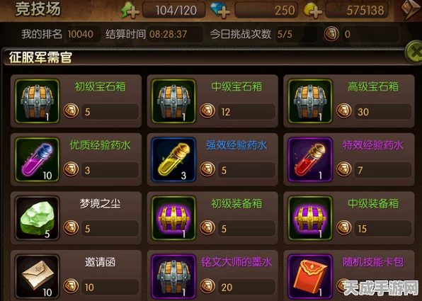 超级地城之光，试练竞技场深度解析，战力飙升与资源管理的实战秘籍
