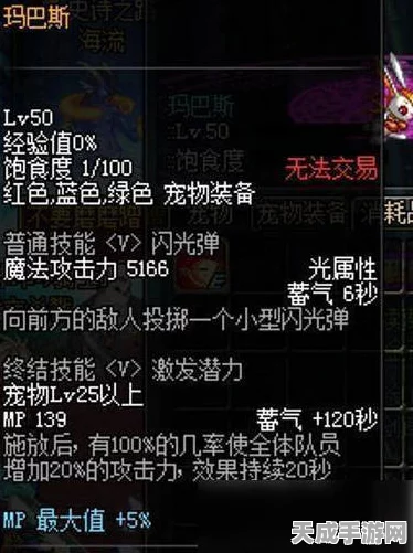 DNF玛巴斯宠物属性全解析，萌宠背后的战斗力量