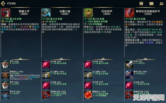 LOL全装备图鉴，解锁峡谷战斗的艺术