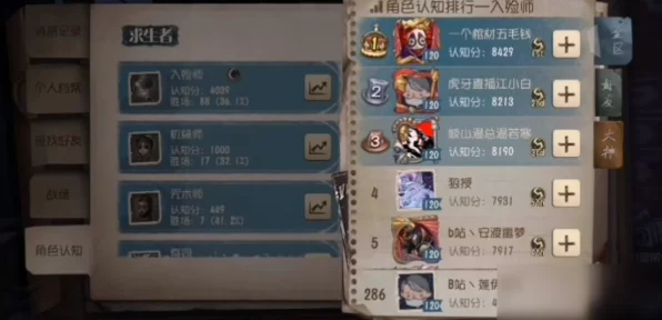 揭秘！第五人格巅峰七阶高手云集，精英玩家数量大起底
