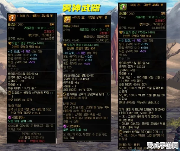 DNF雾神武器属性深度解析，打造专属战斗神器攻略