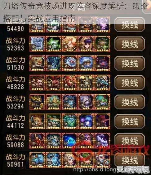 刀塔传奇竞技场深度攻略，揭秘万金油阵容搭配与制胜策略