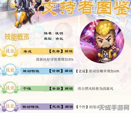 梦想星城晓明深度剖析，技能属性、图鉴详解及角色特性大揭秘