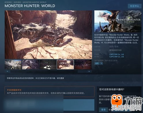 怪物猎人世界双平台对决，Steam与Wegame版本差异全解析