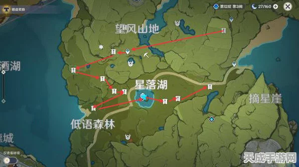 原神木材采集攻略，高效路线与位置分布图大揭秘