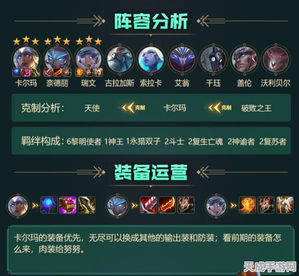 云顶之弈攻略，夜幽锐雯阵容深度解析与实战技巧