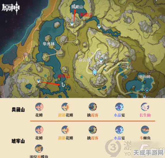 探秘原神璃月，钓鱼爱好者必知的隐藏钓点全揭秘