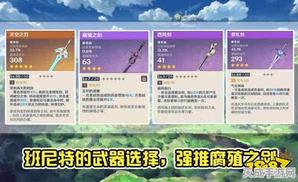 班尼特武器精选指南，打造原神中的全能战士