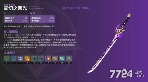原神雾切之回光武器突破材料全解析，打造顶级神器必备指南