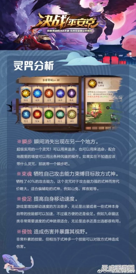决战平安京深度攻略，灵咒技能选择的艺术与实战技巧