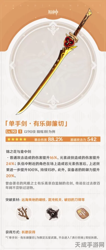 原神攻略，全面掌握有乐御帘切突破材料收集技巧