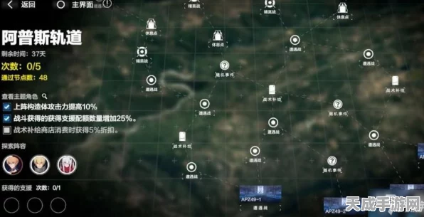 战双帕弥什深度攻略，阿普斯轨道最优路线选择与高效通关秘籍