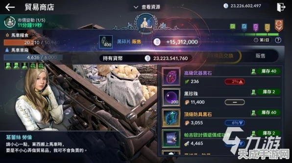 黑色沙漠手游，自由交易系统全解析，玩家经济生态揭秘