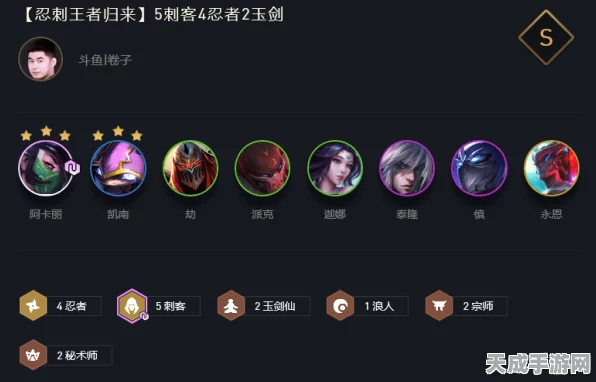 云顶之弈绝活再现，跳跳忍刺套路深度解析与实战运营